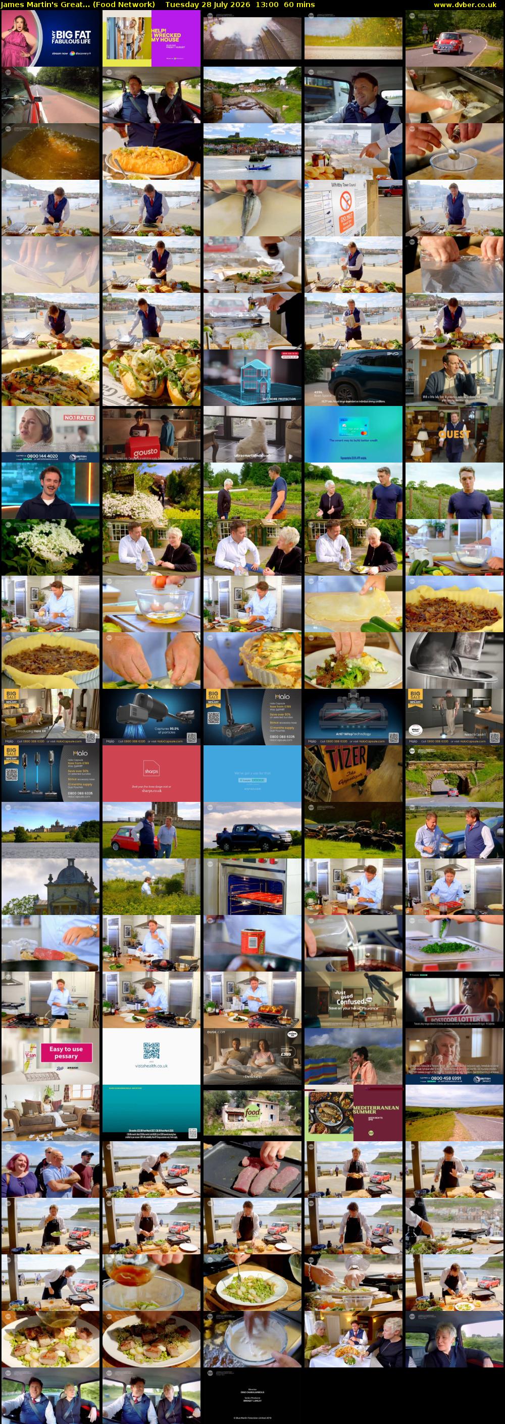 James Martin's Great... (Food Network) Tuesday 28 July 2026 13:00 - 14:00