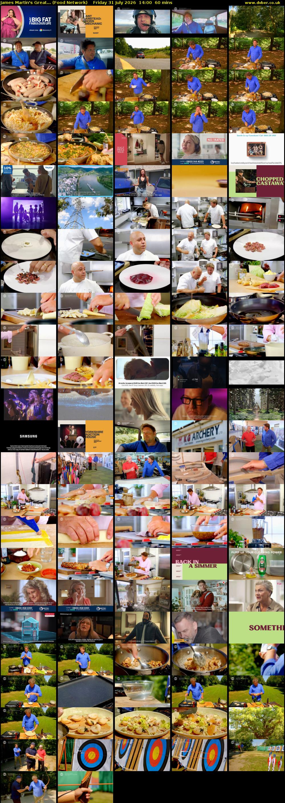 James Martin's Great... (Food Network) Friday 31 July 2026 14:00 - 15:00