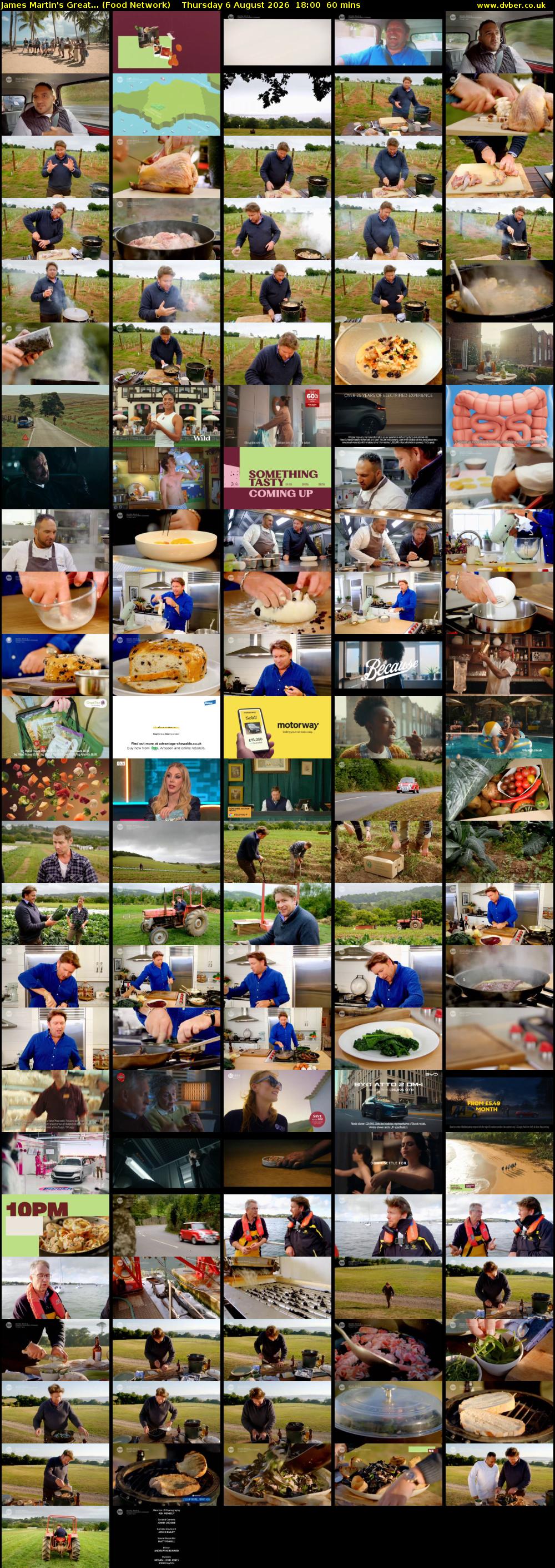 James Martin's Great... (Food Network) Thursday 6 August 2026 18:00 - 19:00