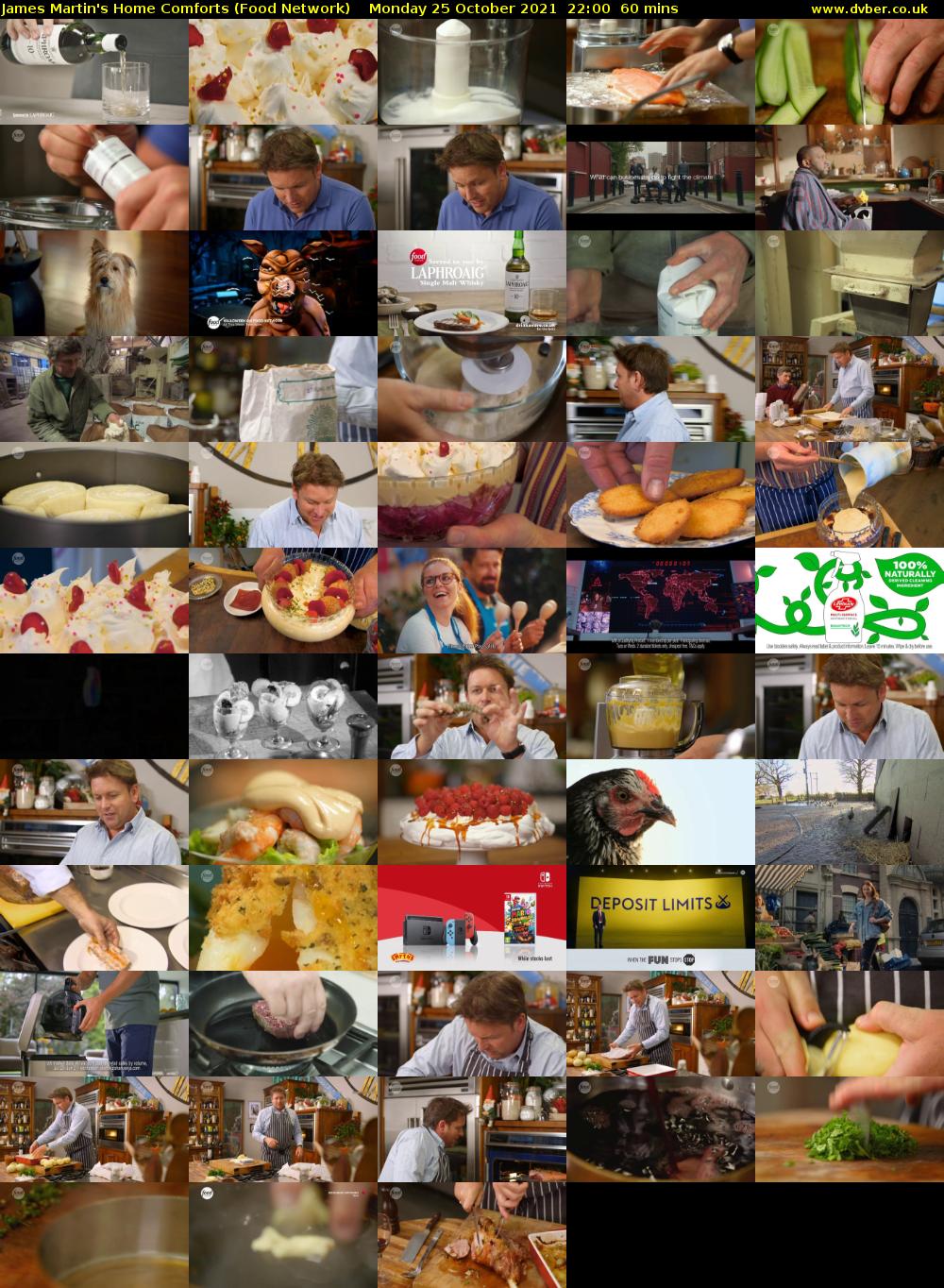 James Martin's Home Comforts (Food Network) Monday 25 October 2021 22:00 - 23:00