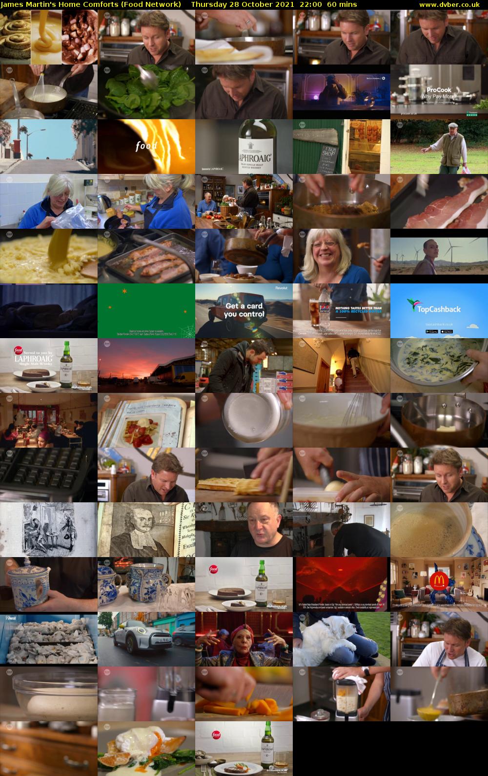 James Martin's Home Comforts (Food Network) Thursday 28 October 2021 22:00 - 23:00