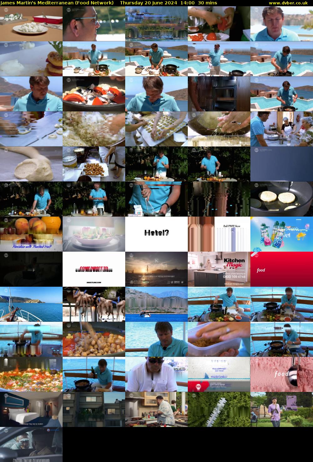 James Martin's Mediterranean (Food Network) Thursday 20 June 2024 14:00 - 14:30