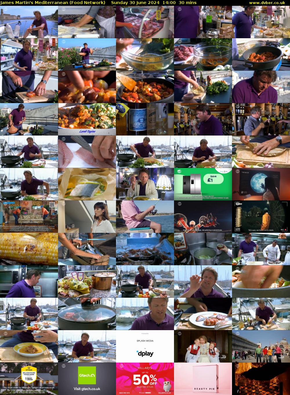 James Martin's Mediterranean (Food Network) Sunday 30 June 2024 14:00 - 14:30