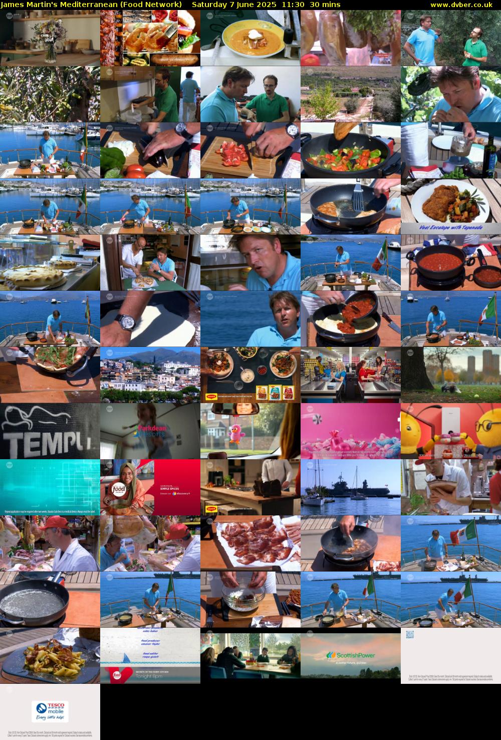 James Martin's Mediterranean (Food Network) Saturday 7 June 2025 11:30 - 12:00
