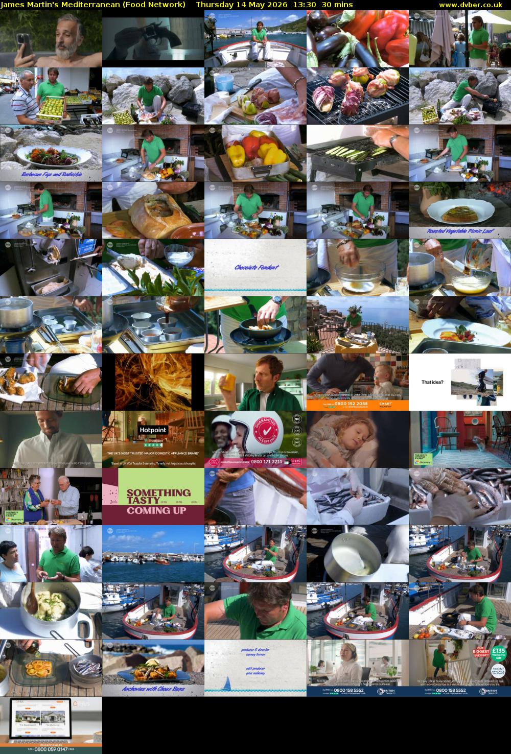 James Martin's Mediterranean (Food Network) Thursday 14 May 2026 13:30 - 14:00