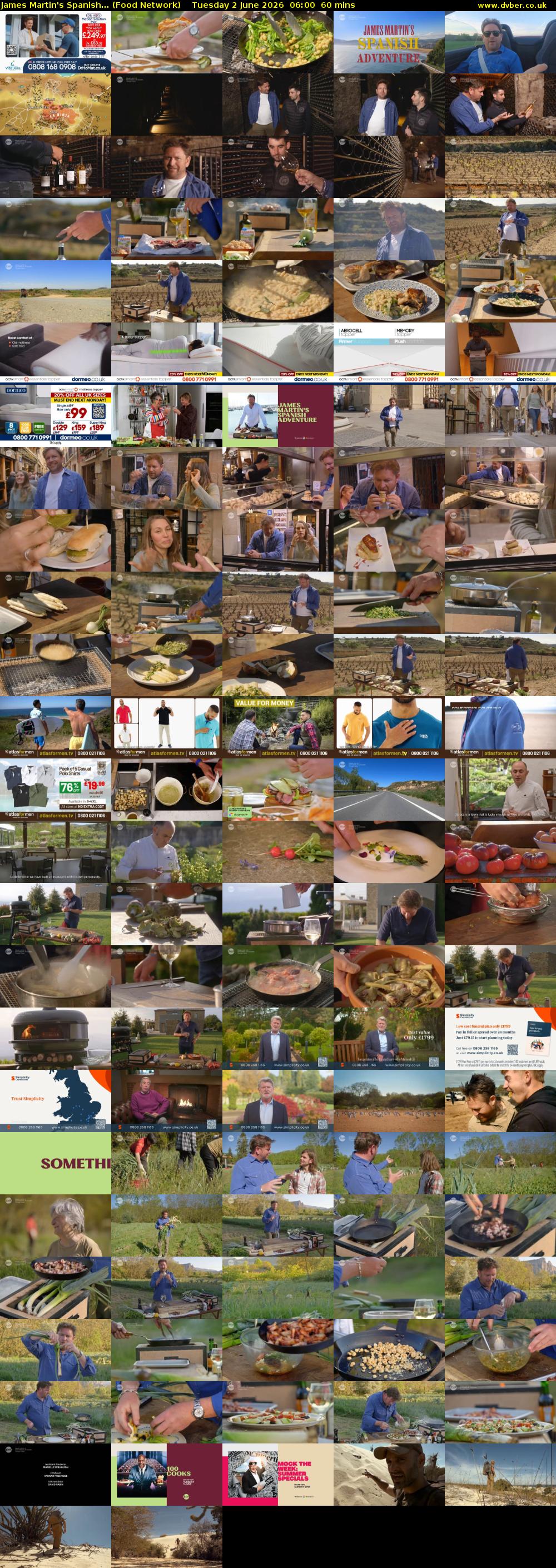 James Martin's Spanish... (Food Network) Tuesday 2 June 2026 06:00 - 07:00
