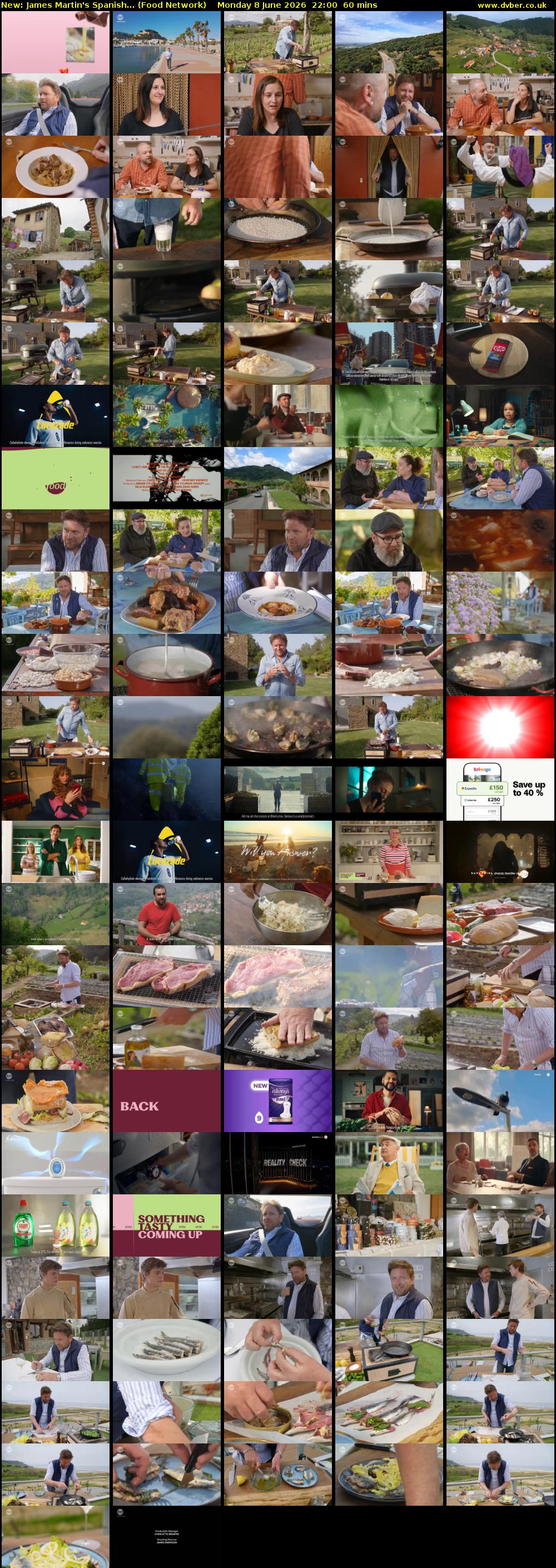 James Martin's Spanish... (Food Network) Monday 8 June 2026 22:00 - 23:00