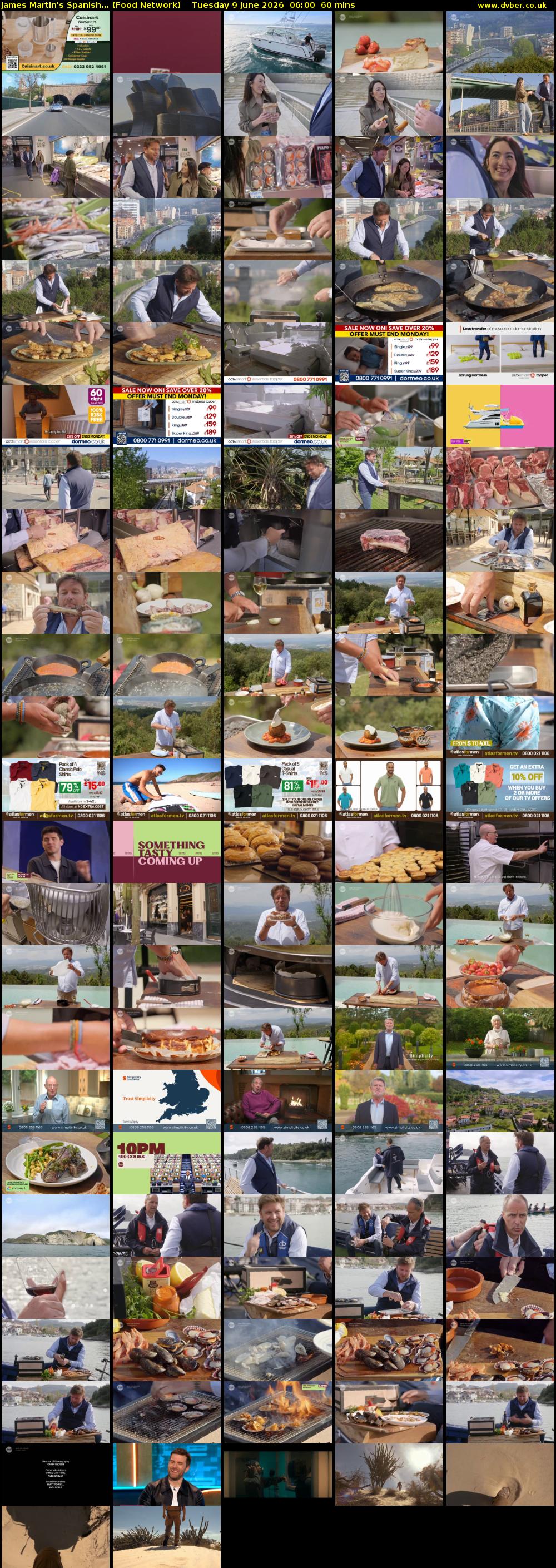 James Martin's Spanish... (Food Network) Tuesday 9 June 2026 06:00 - 07:00