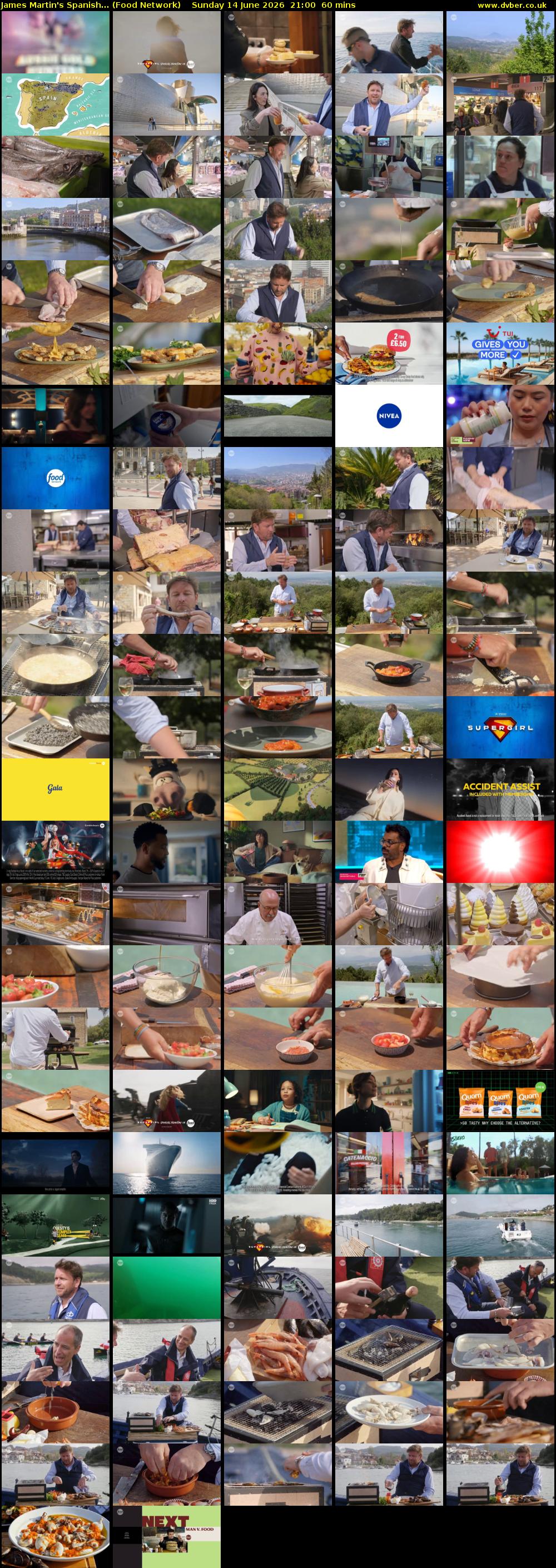 James Martin's Spanish... (Food Network) Sunday 14 June 2026 21:00 - 22:00