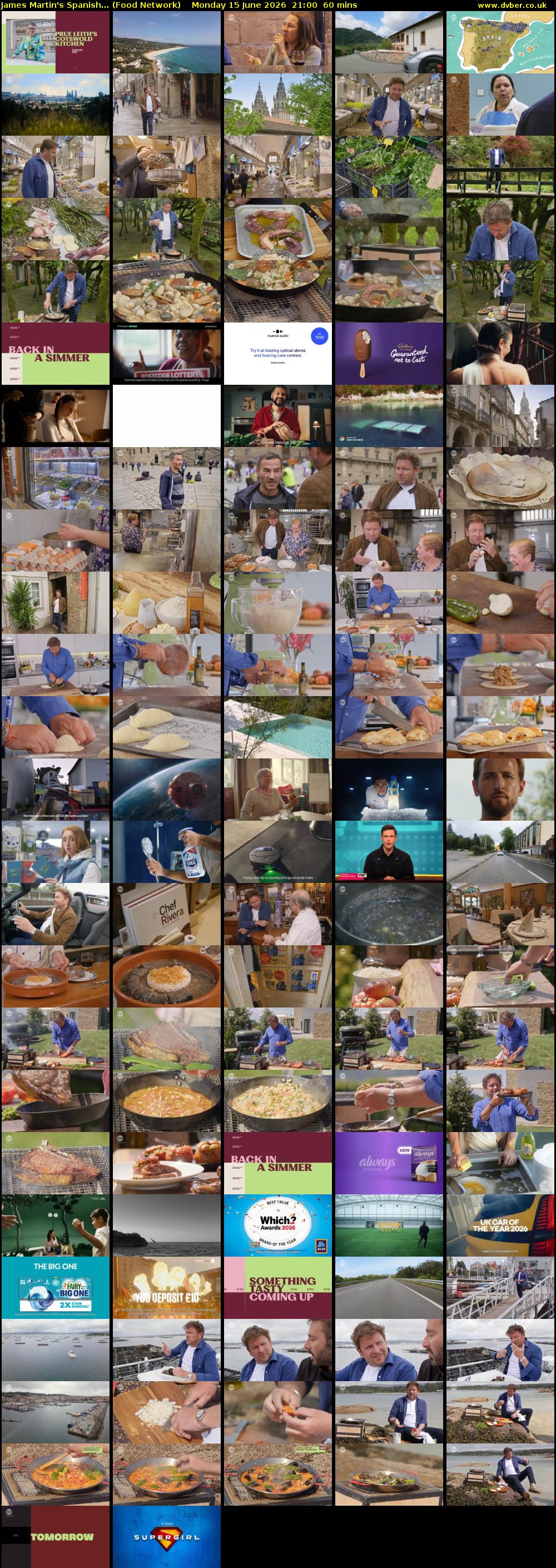 James Martin's Spanish... (Food Network) Monday 15 June 2026 21:00 - 22:00