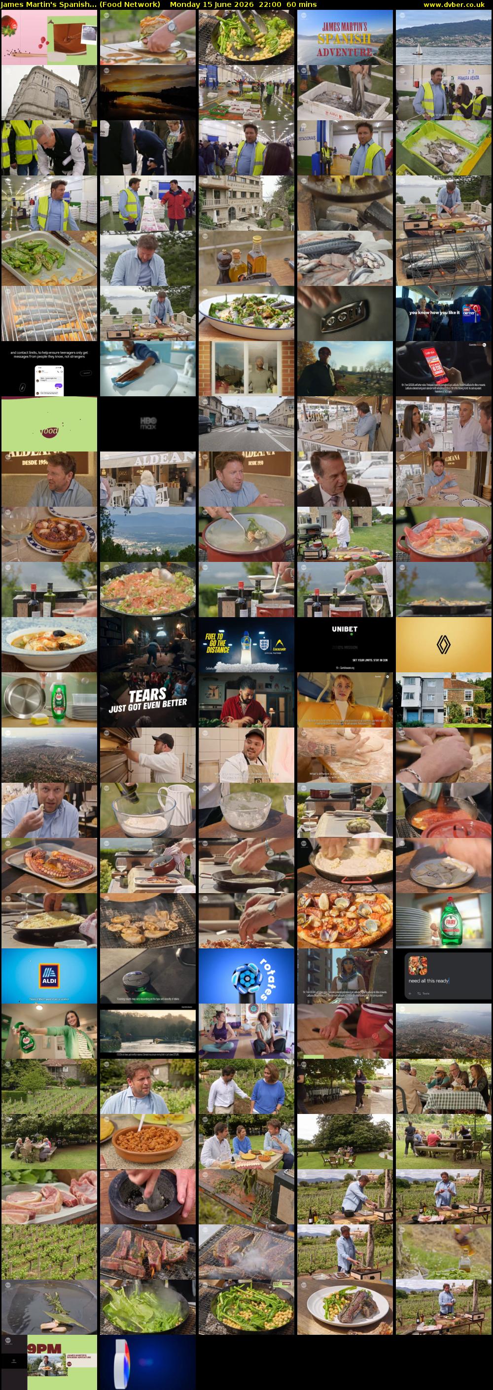 James Martin's Spanish... (Food Network) Monday 15 June 2026 22:00 - 23:00