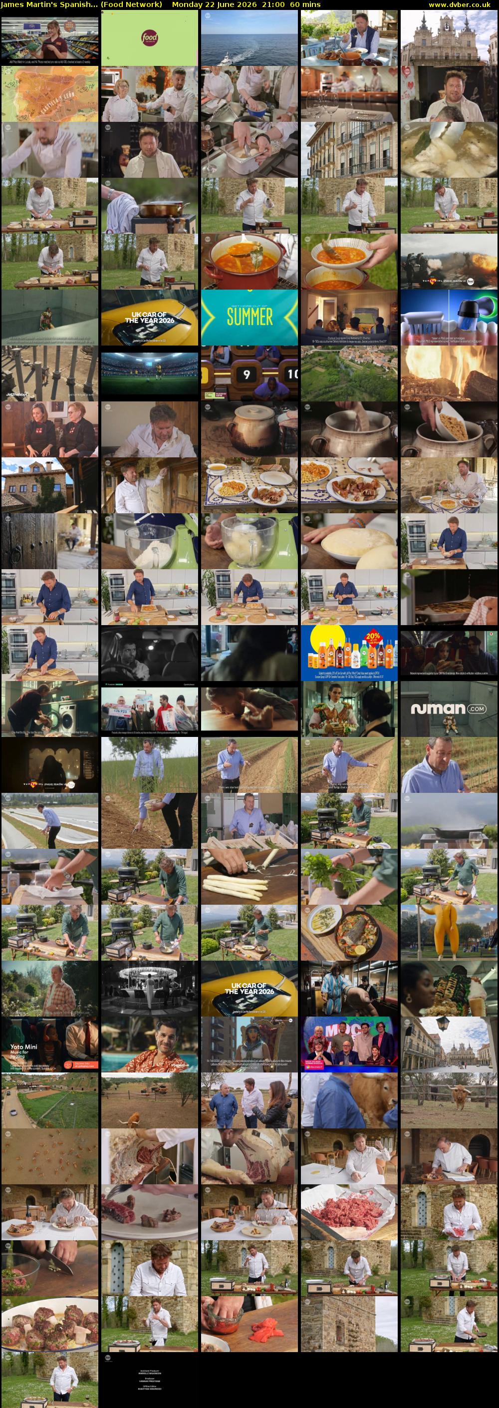 James Martin's Spanish... (Food Network) Monday 22 June 2026 21:00 - 22:00