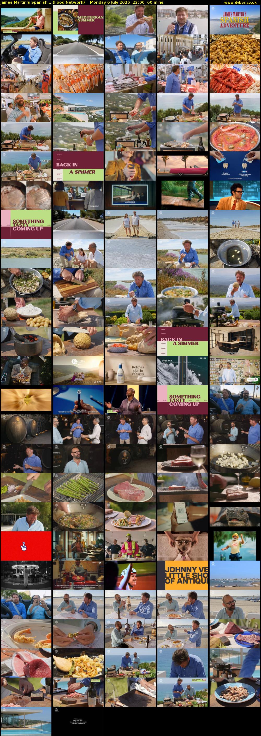 James Martin's Spanish... (Food Network) Monday 6 July 2026 22:00 - 23:00