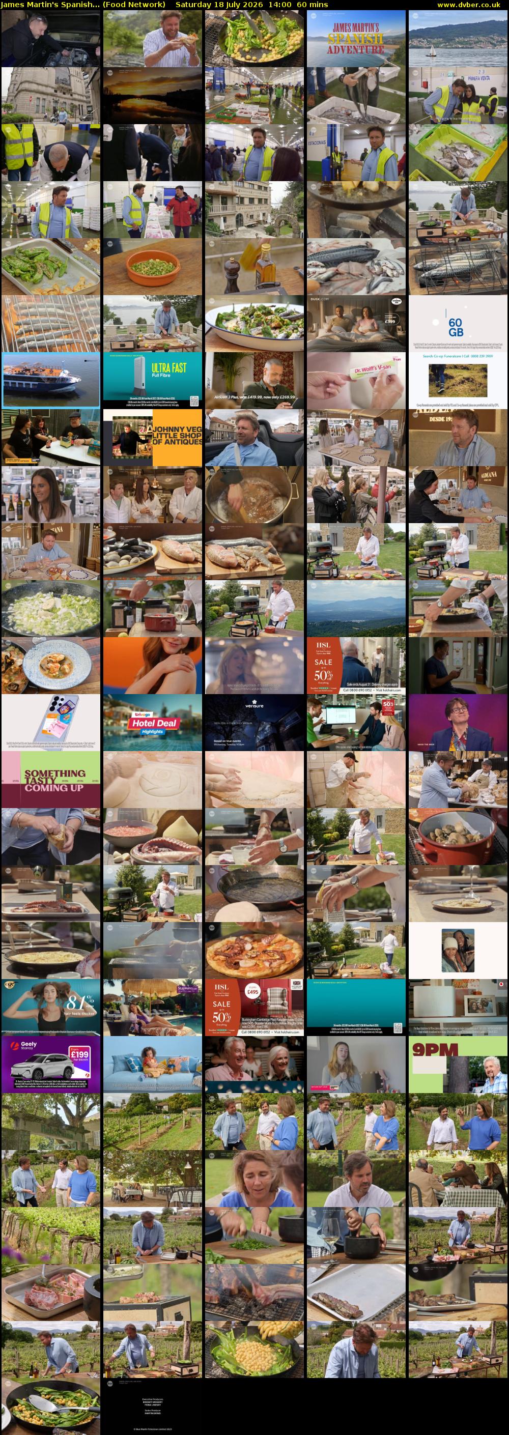 James Martin's Spanish... (Food Network) Saturday 18 July 2026 14:00 - 15:00
