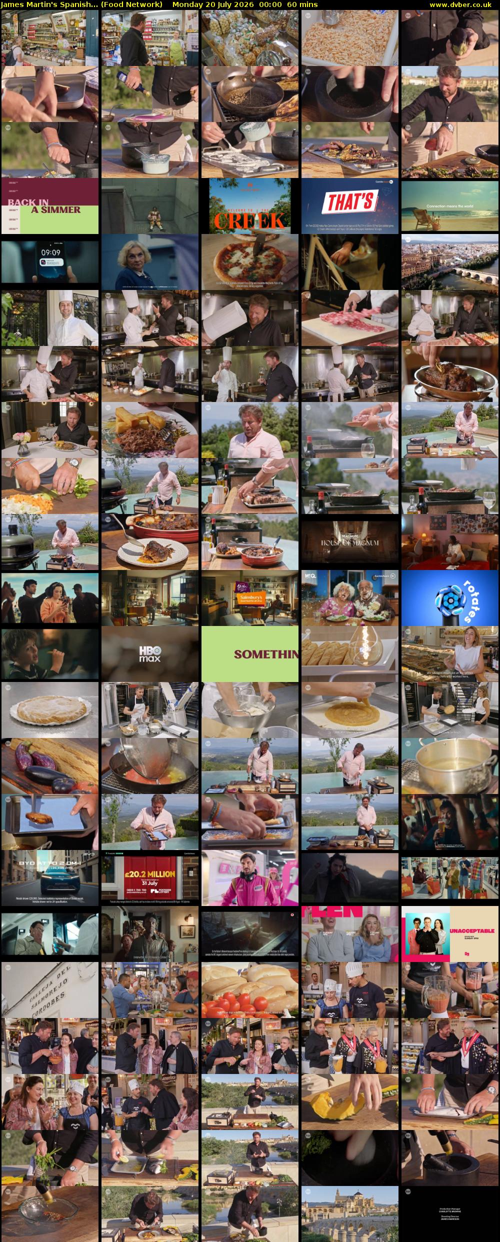 James Martin's Spanish... (Food Network) Monday 20 July 2026 00:00 - 01:00