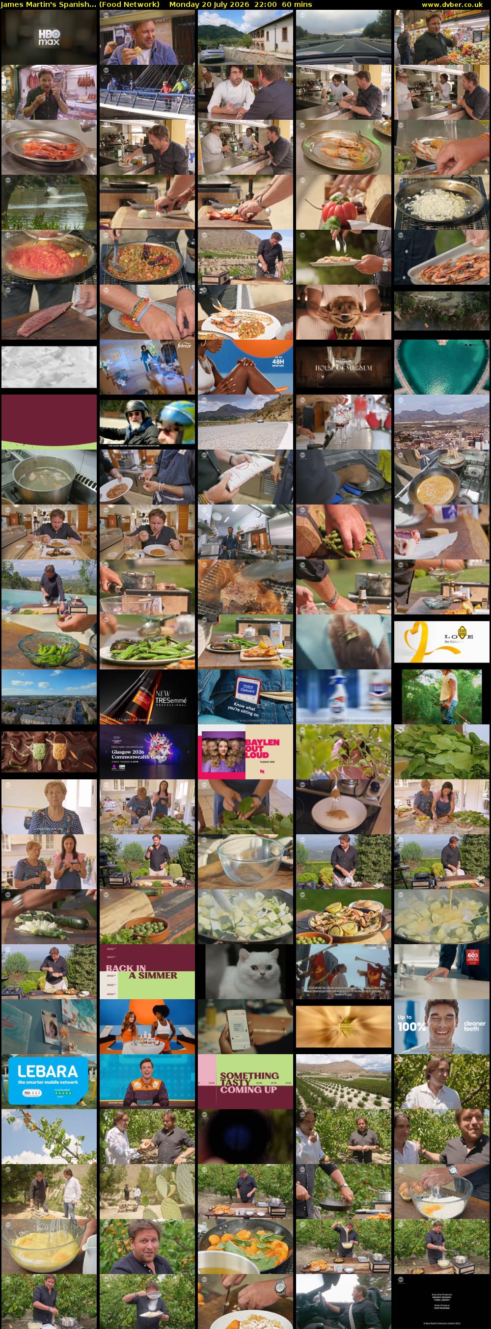 James Martin's Spanish... (Food Network) Monday 20 July 2026 22:00 - 23:00