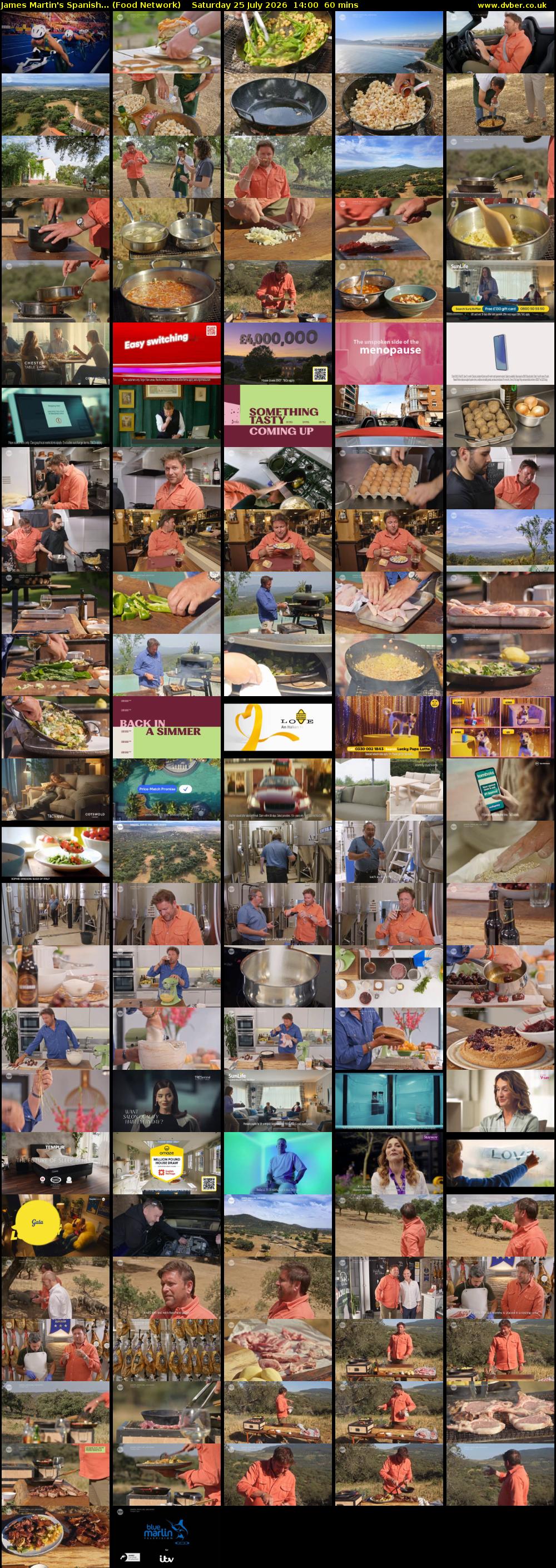 James Martin's Spanish... (Food Network) Saturday 25 July 2026 14:00 - 15:00