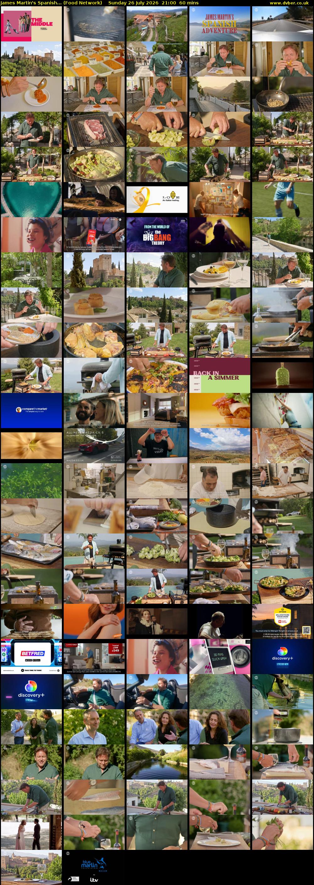 James Martin's Spanish... (Food Network) Sunday 26 July 2026 21:00 - 22:00