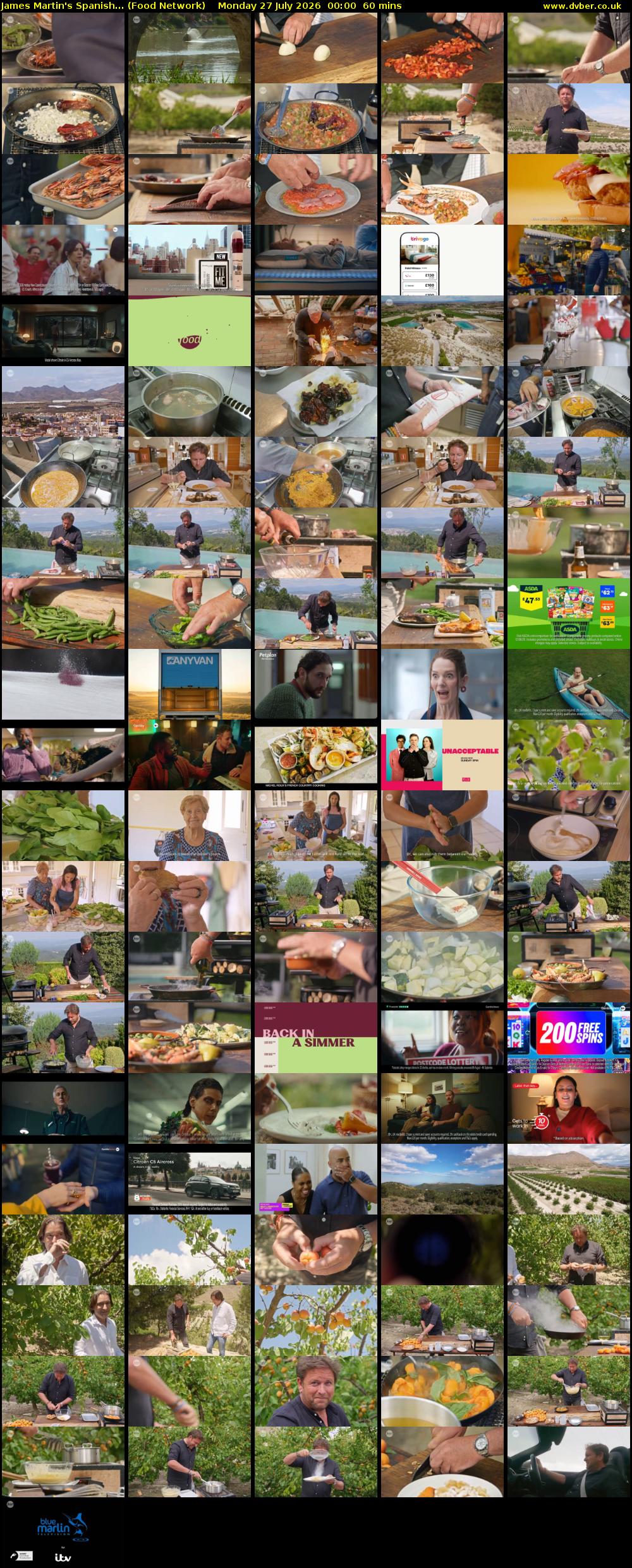James Martin's Spanish... (Food Network) Monday 27 July 2026 00:00 - 01:00