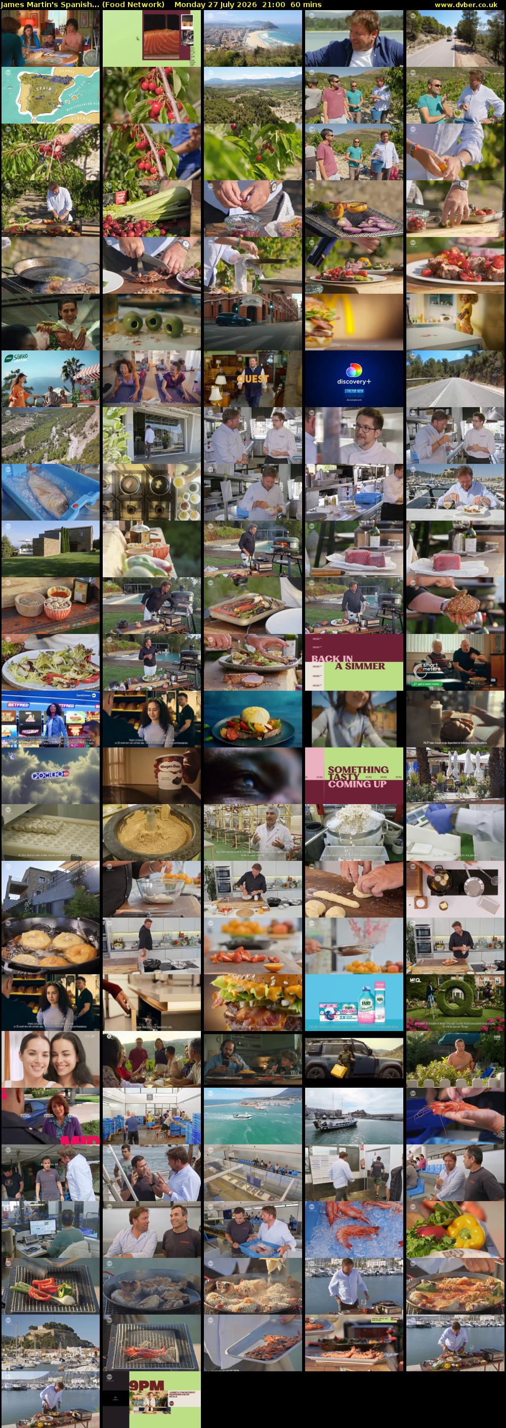 James Martin's Spanish... (Food Network) Monday 27 July 2026 21:00 - 22:00