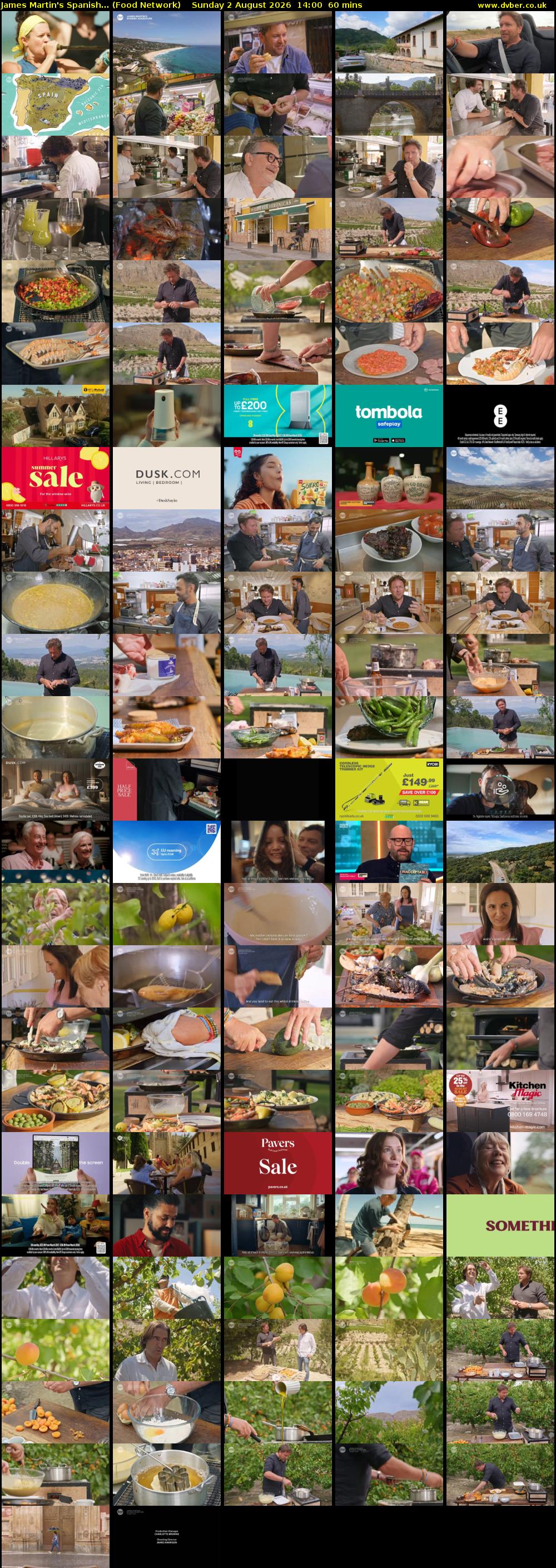 James Martin's Spanish... (Food Network) Sunday 2 August 2026 14:00 - 15:00