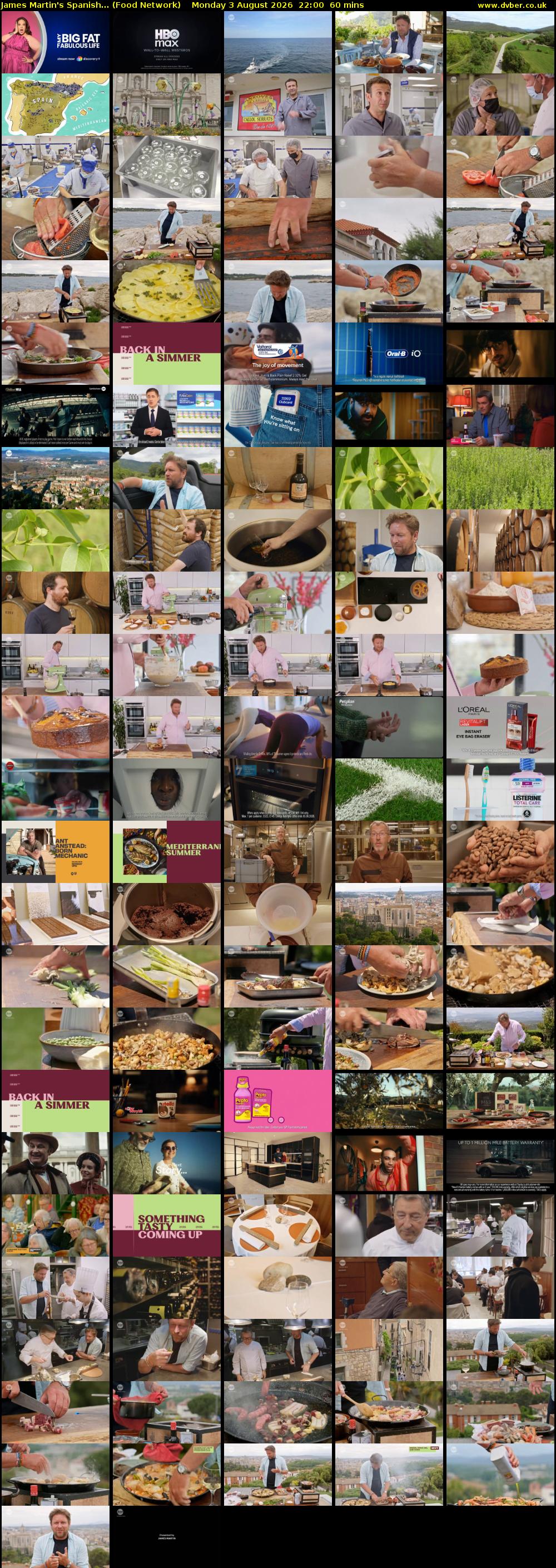 James Martin's Spanish... (Food Network) Monday 3 August 2026 22:00 - 23:00
