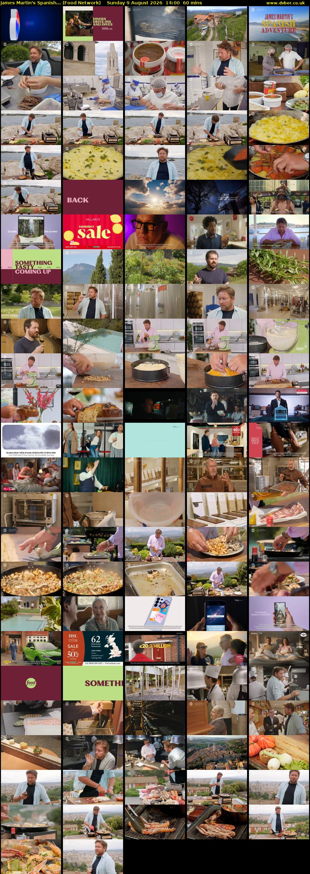 James Martin's Spanish... (Food Network) Sunday 9 August 2026 14:00 - 15:00