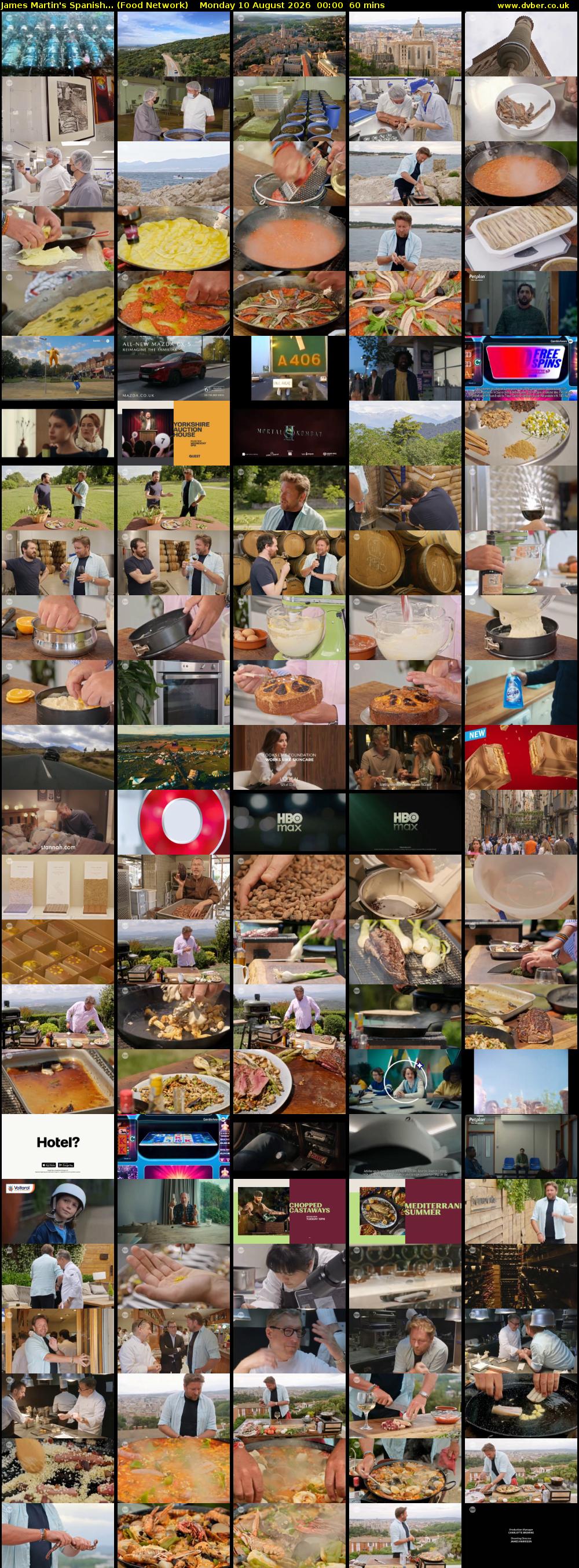 James Martin's Spanish... (Food Network) Monday 10 August 2026 00:00 - 01:00