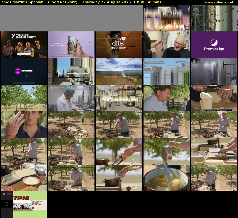 James Martin's Spanish... (Food Network) Thursday 27 August 2026 13:00 - 14:00