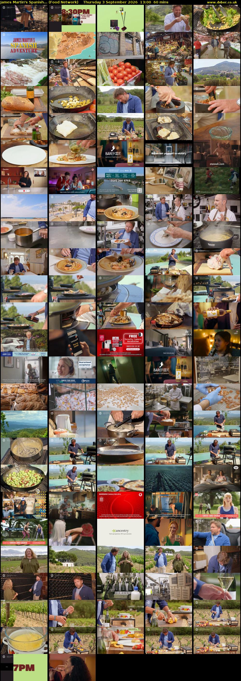 James Martin's Spanish... (Food Network) Thursday 3 September 2026 13:00 - 14:00