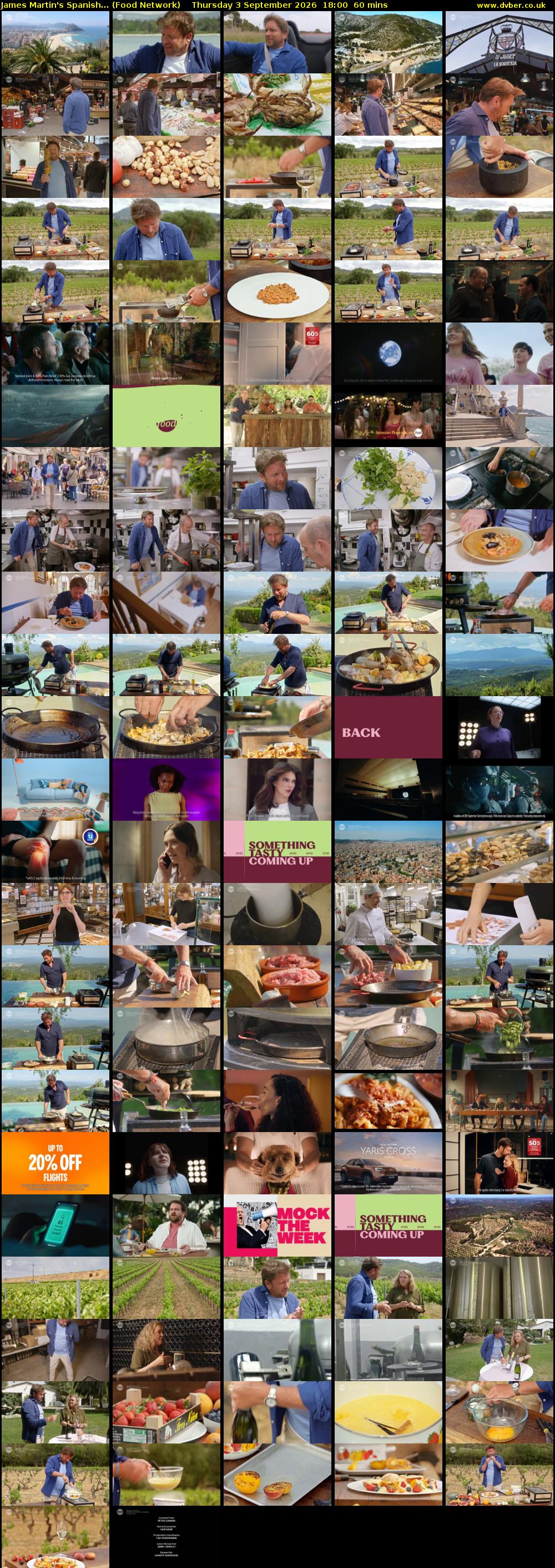 James Martin's Spanish... (Food Network) Thursday 3 September 2026 18:00 - 19:00