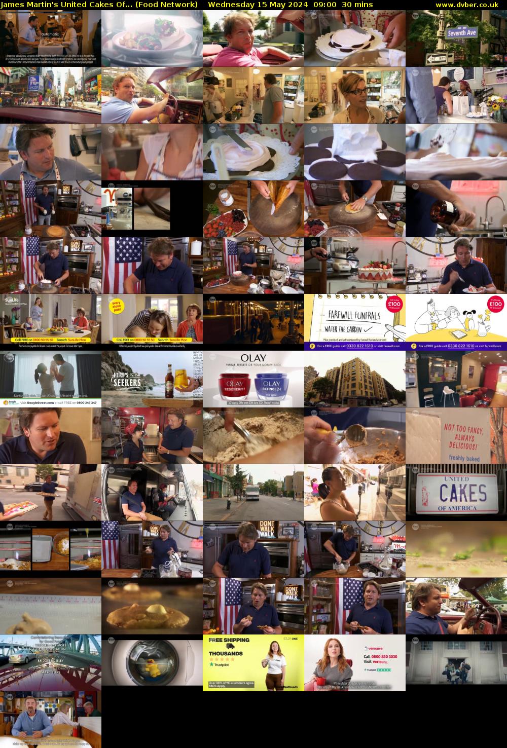 James Martin's United Cakes Of... (Food Network) Wednesday 15 May 2024 09:00 - 09:30