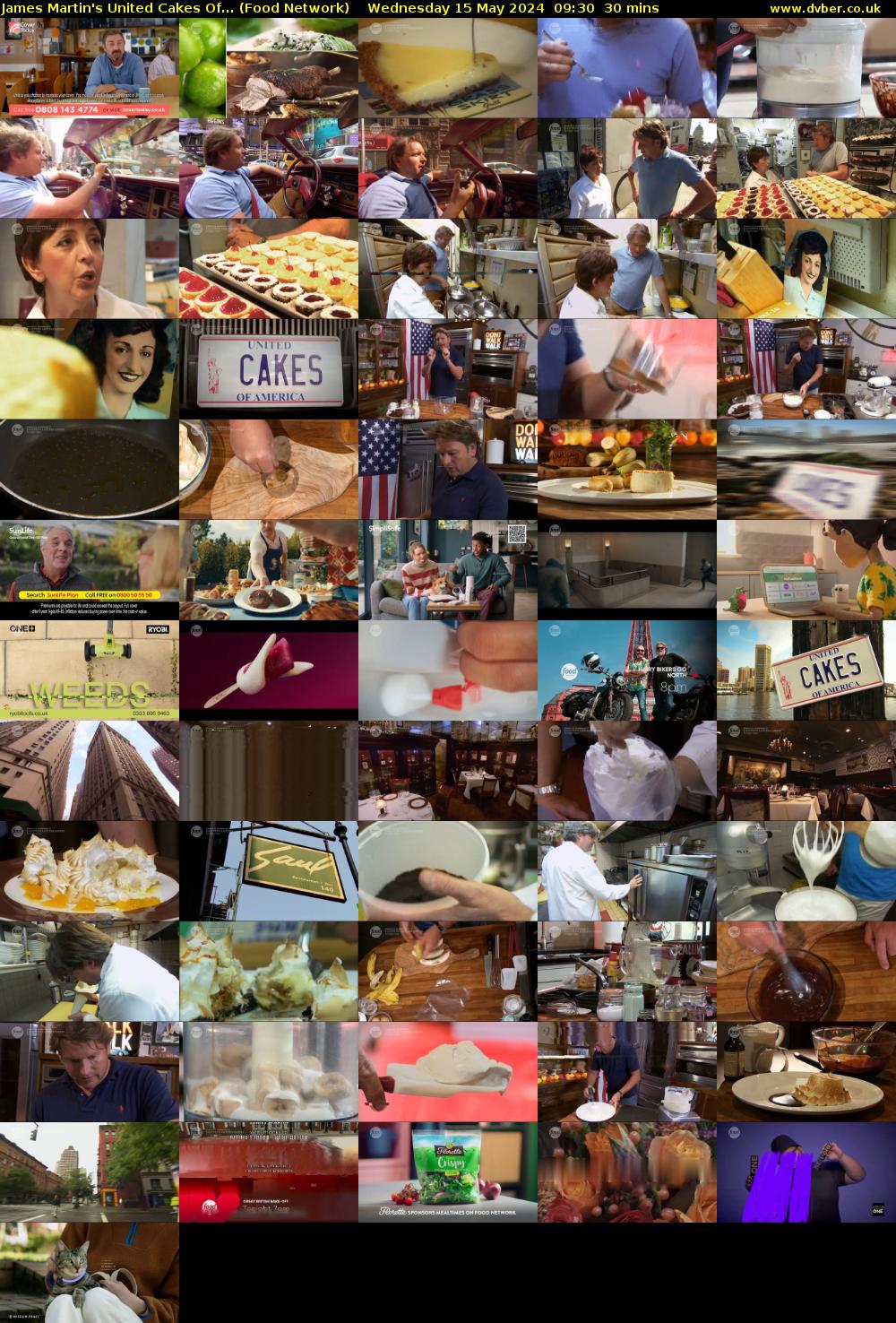James Martin's United Cakes Of... (Food Network) Wednesday 15 May 2024 09:30 - 10:00