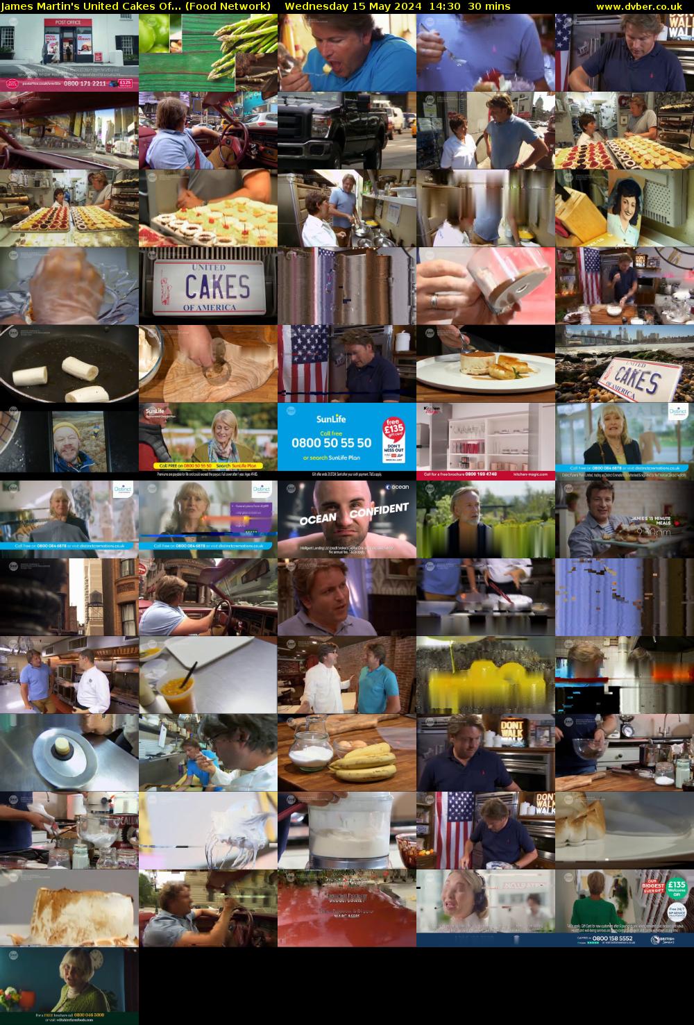James Martin's United Cakes Of... (Food Network) Wednesday 15 May 2024 14:30 - 15:00