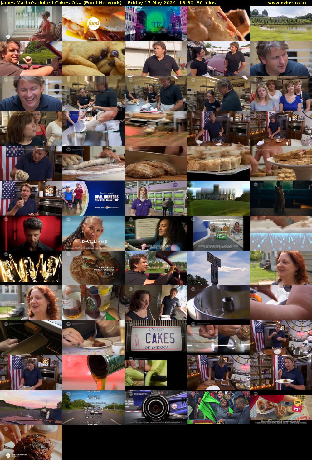 James Martin's United Cakes Of... (Food Network) Friday 17 May 2024 18:30 - 19:00
