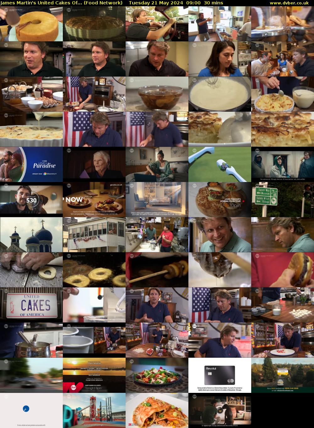 James Martin's United Cakes Of... (Food Network) Tuesday 21 May 2024 09:00 - 09:30