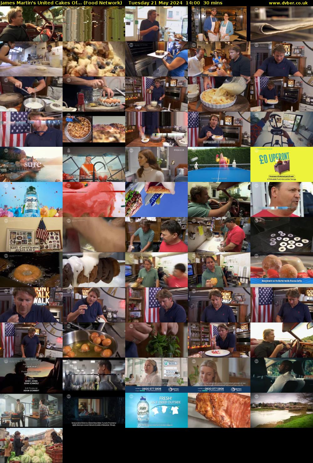 James Martin's United Cakes Of... (Food Network) Tuesday 21 May 2024 14:00 - 14:30