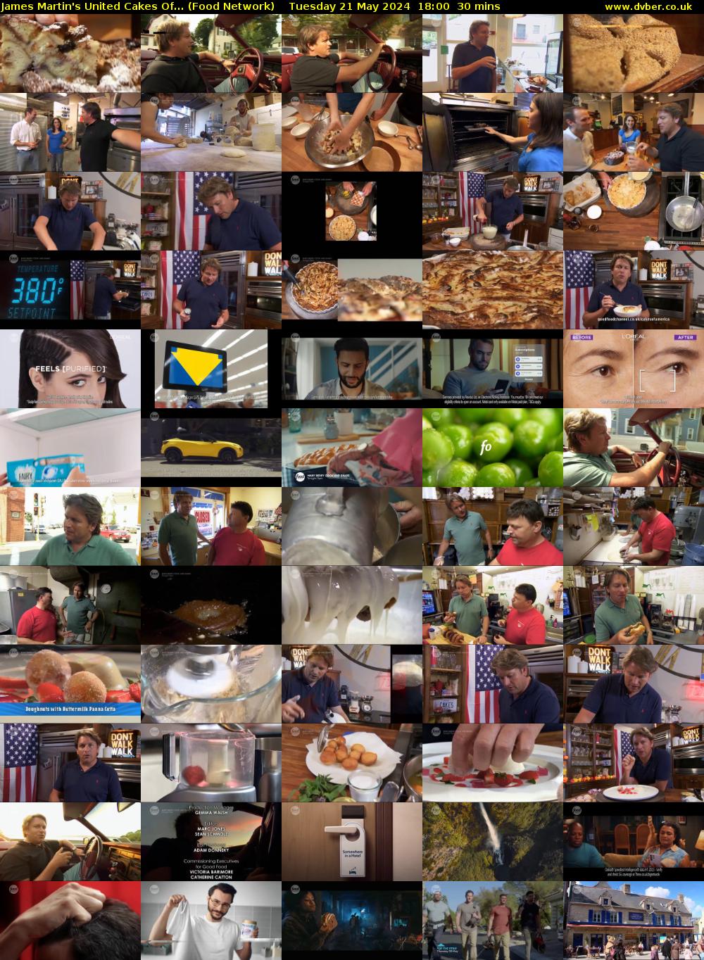 James Martin's United Cakes Of... (Food Network) Tuesday 21 May 2024 18:00 - 18:30