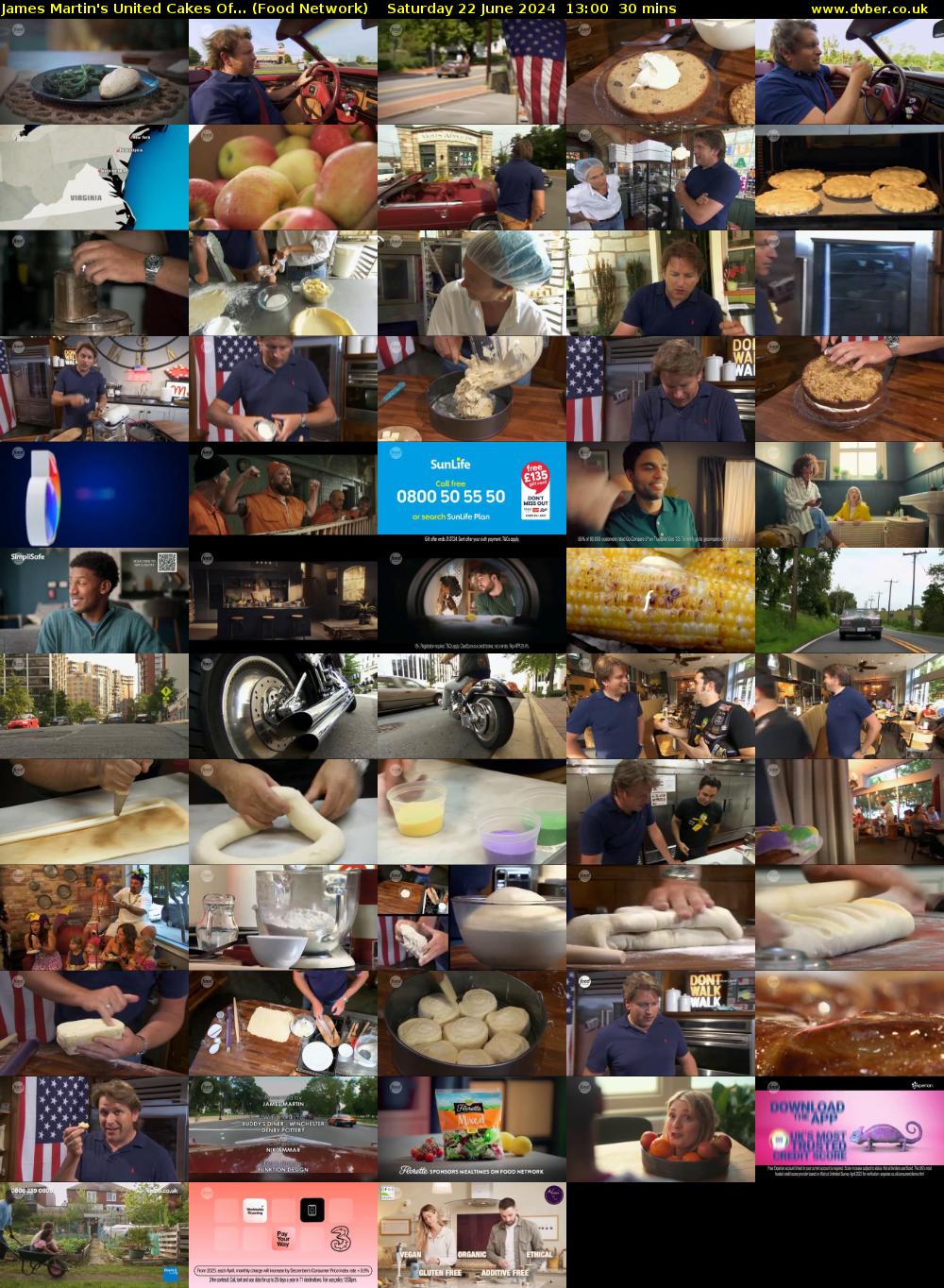 James Martin's United Cakes Of... (Food Network) Saturday 22 June 2024 13:00 - 13:30