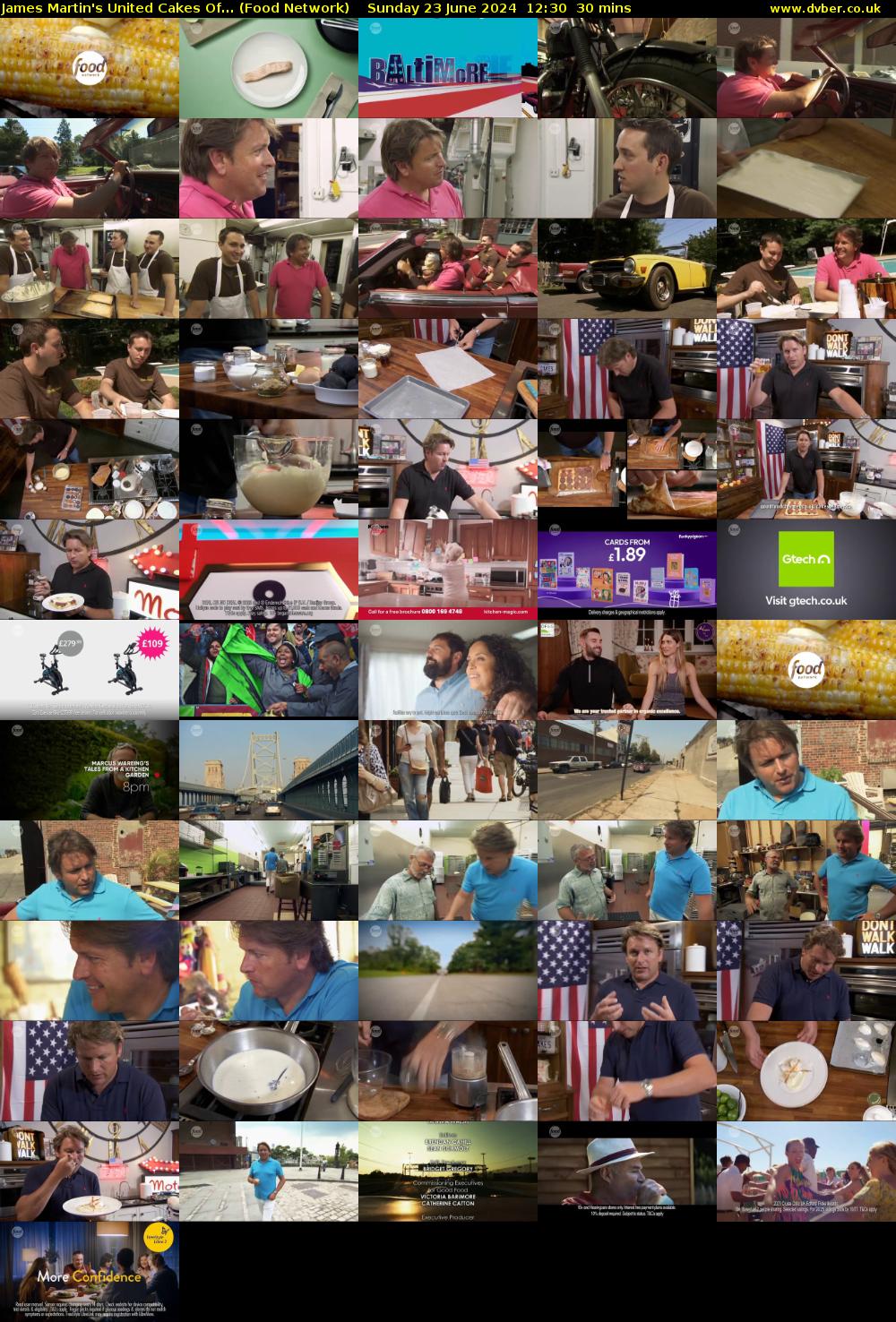 James Martin's United Cakes Of... (Food Network) Sunday 23 June 2024 12:30 - 13:00