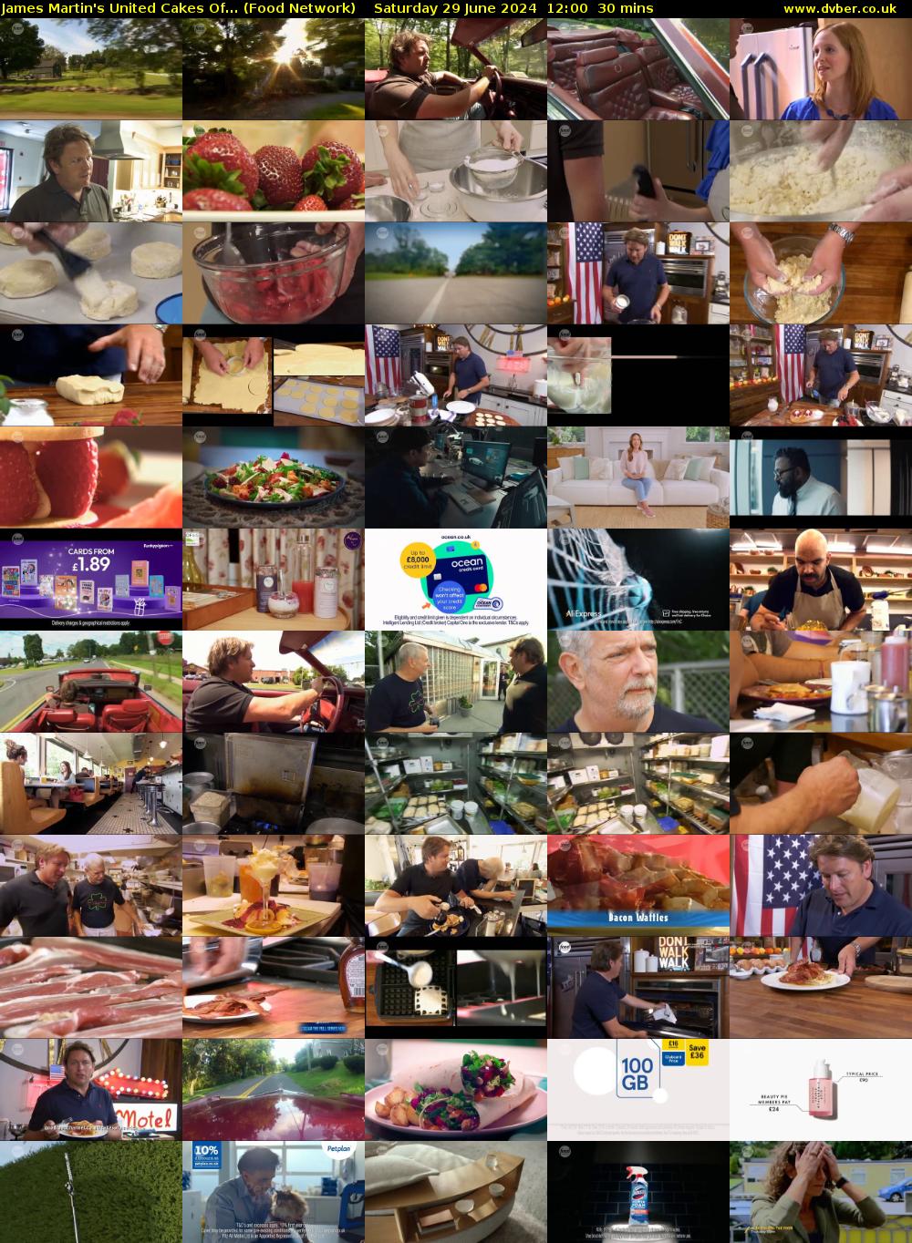 James Martin's United Cakes Of... (Food Network) Saturday 29 June 2024 12:00 - 12:30