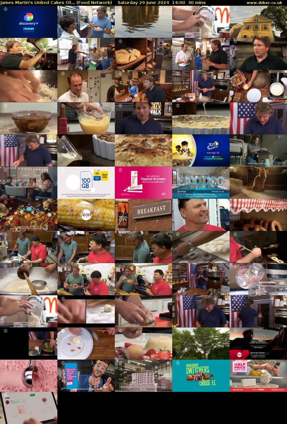 James Martin's United Cakes Of... (Food Network) Saturday 29 June 2024 14:00 - 14:30