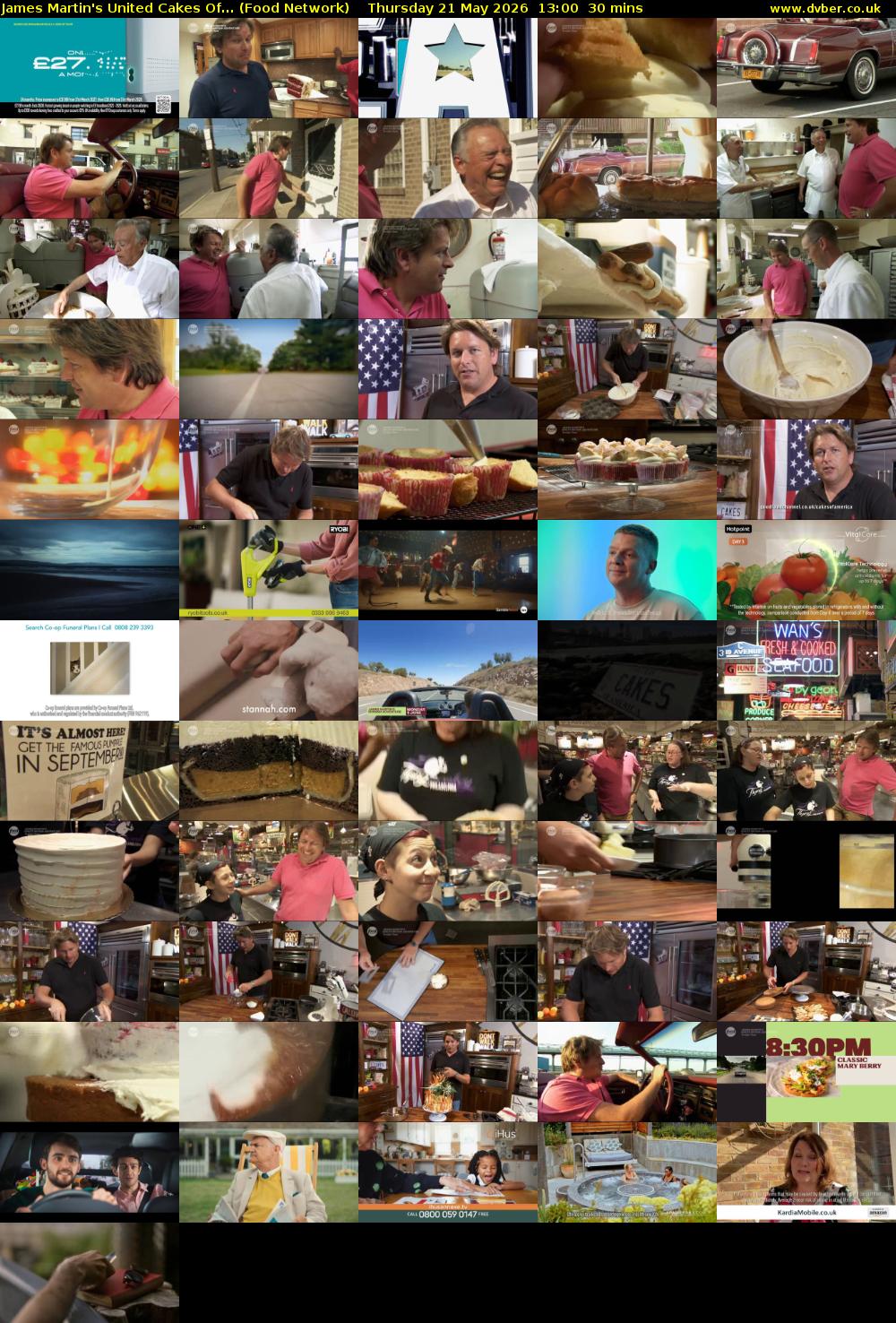 James Martin's United Cakes Of... (Food Network) Thursday 21 May 2026 13:00 - 13:30