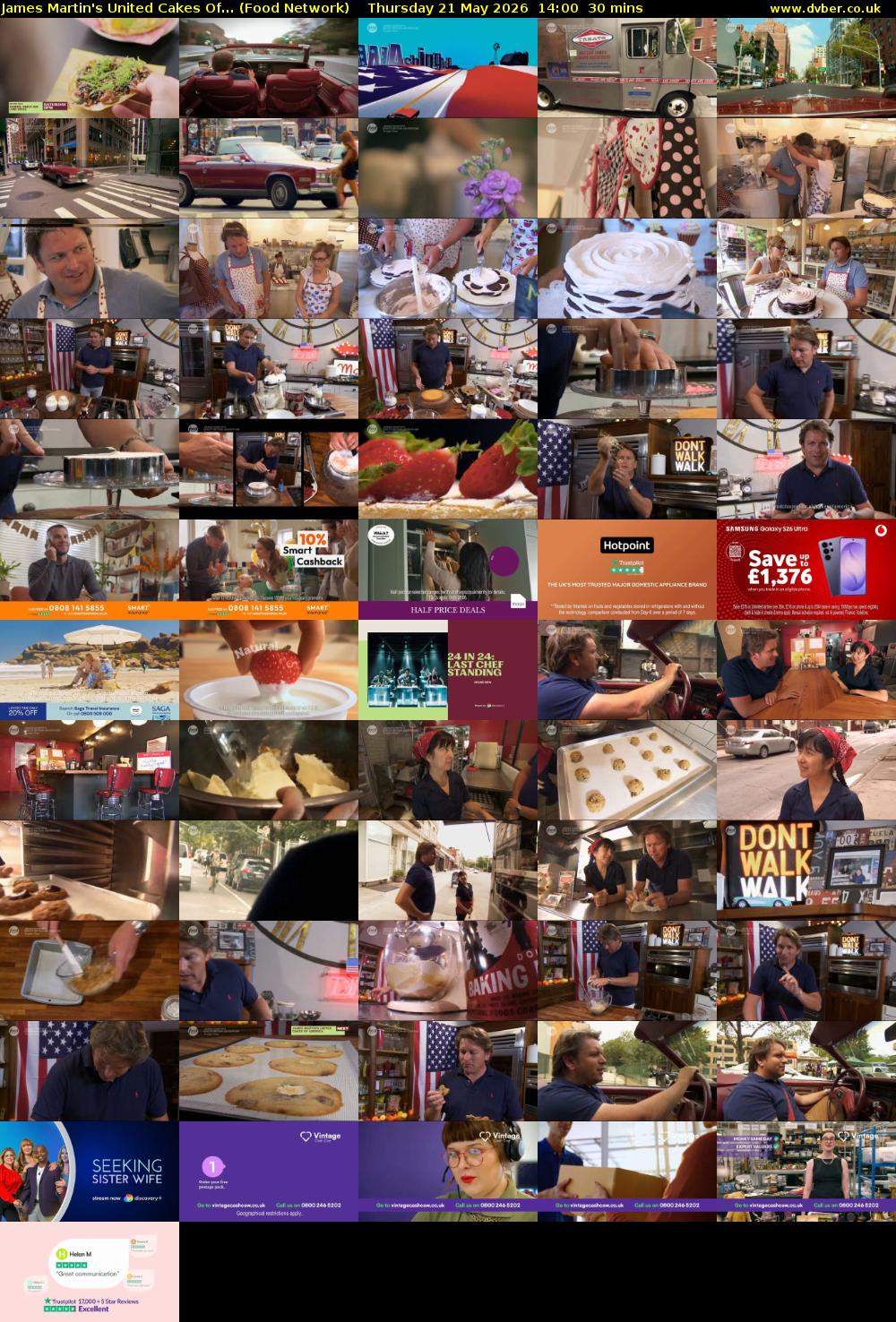 James Martin's United Cakes Of... (Food Network) Thursday 21 May 2026 14:00 - 14:30