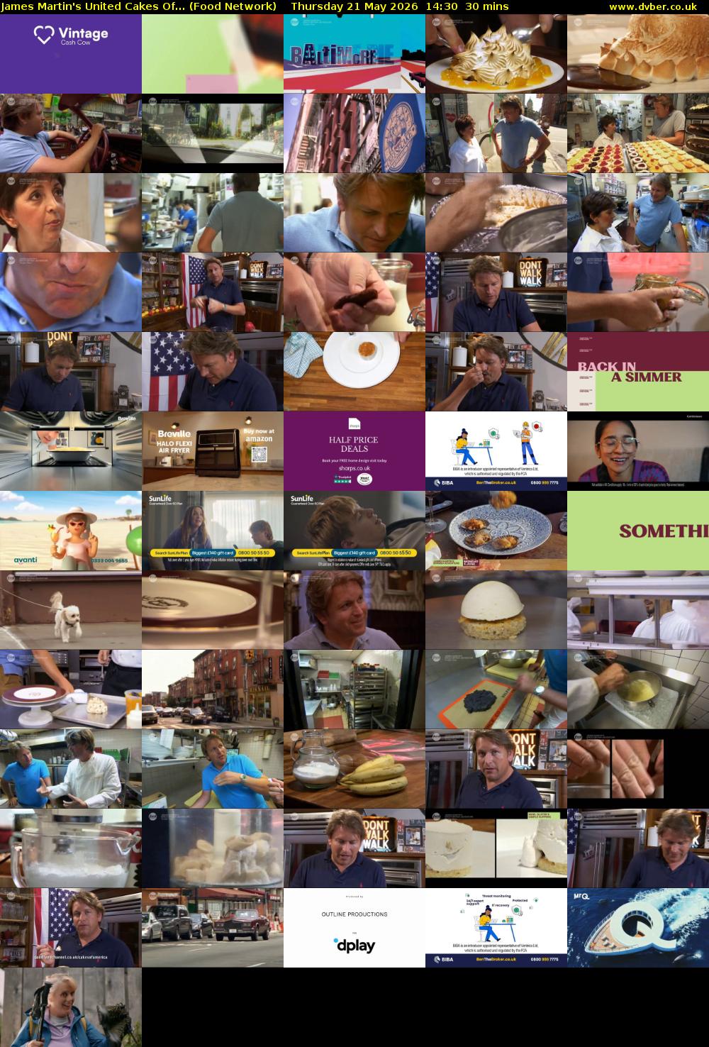 James Martin's United Cakes Of... (Food Network) Thursday 21 May 2026 14:30 - 15:00
