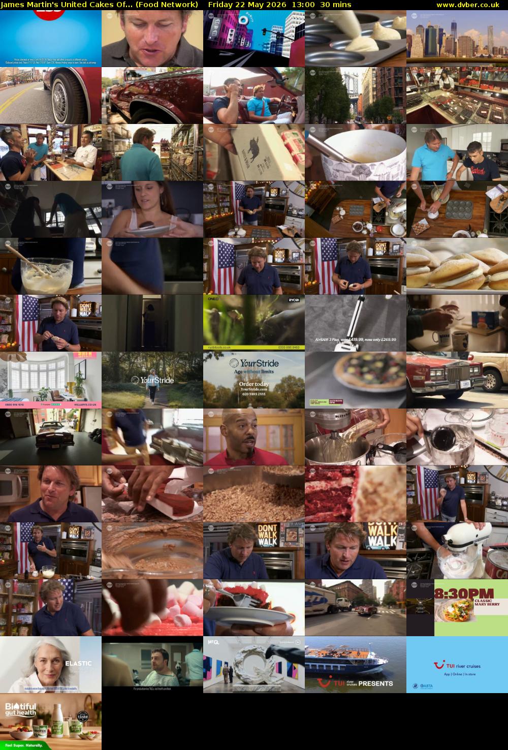 James Martin's United Cakes Of... (Food Network) Friday 22 May 2026 13:00 - 13:30