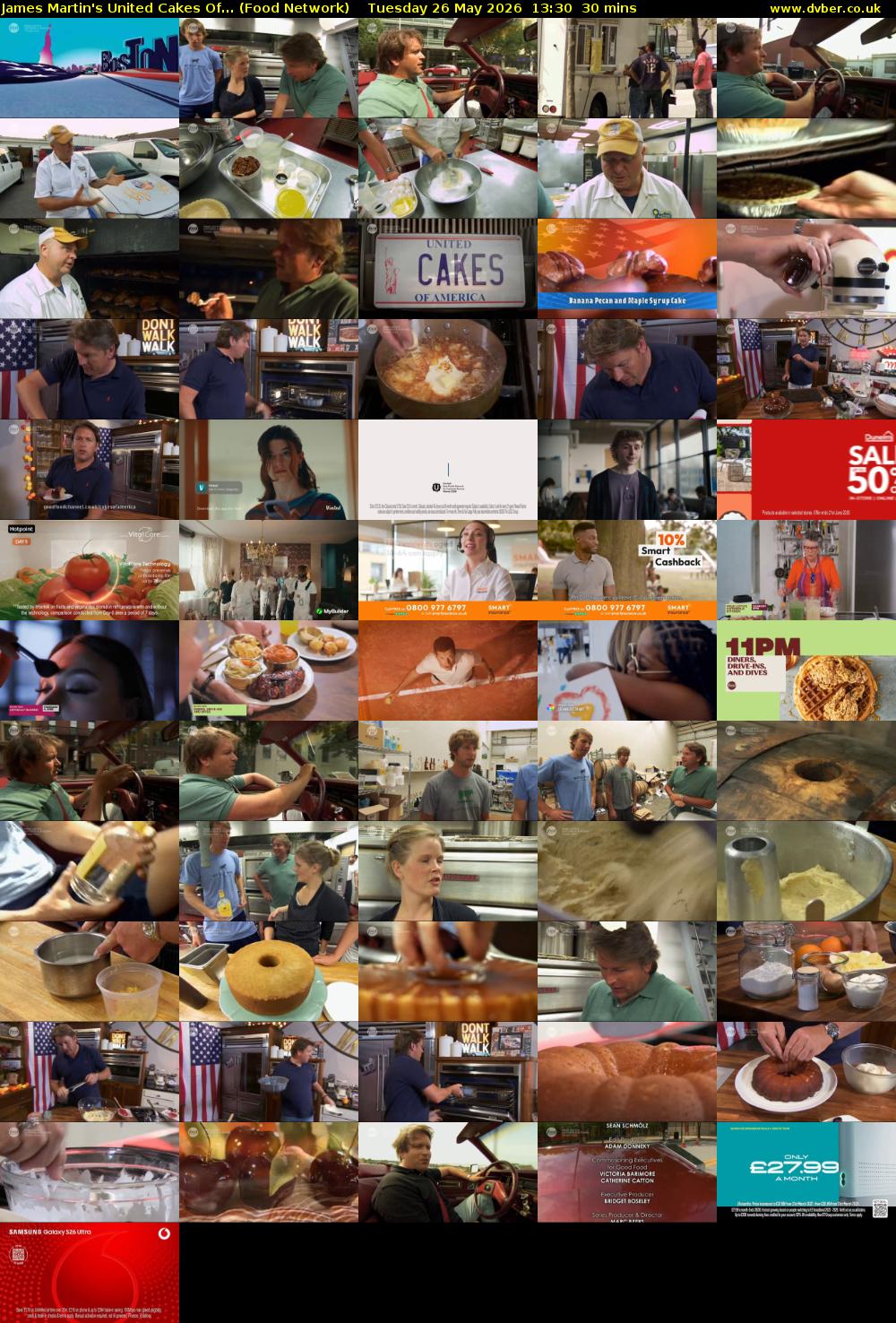 James Martin's United Cakes Of... (Food Network) Tuesday 26 May 2026 13:30 - 14:00