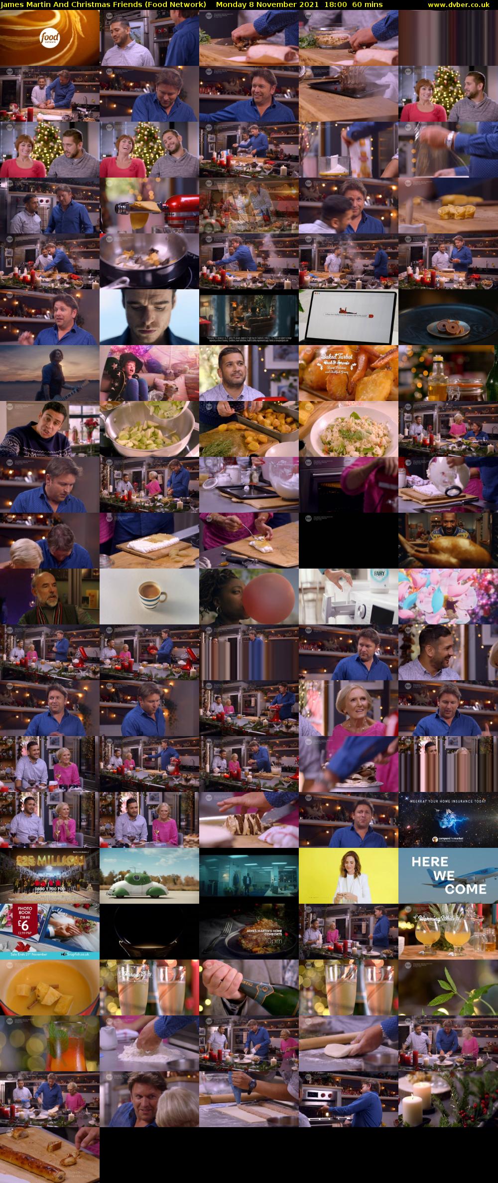 James Martin And Christmas Friends (Food Network) Monday 8 November 2021 18:00 - 19:00