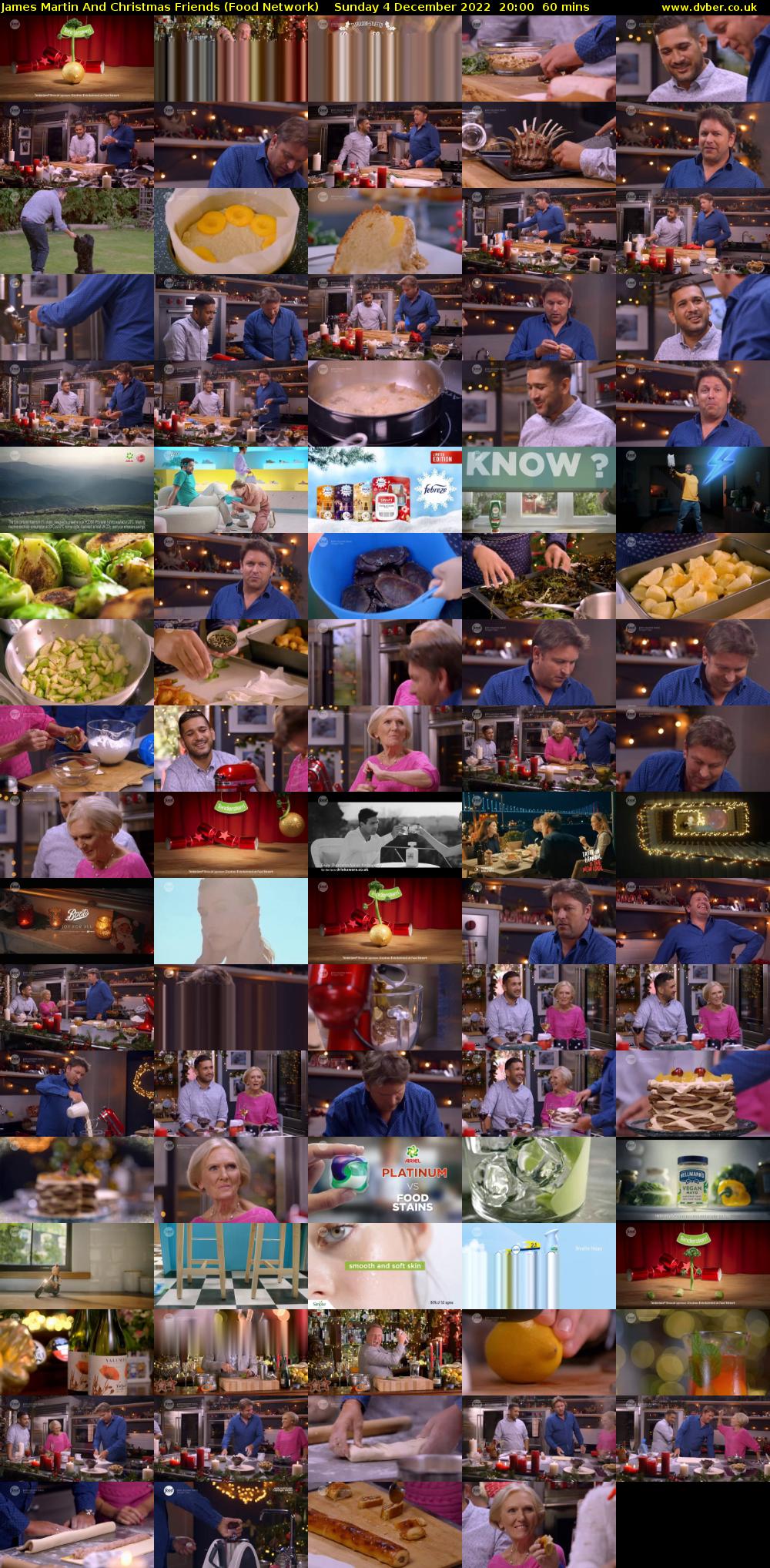 James Martin And Christmas Friends (Food Network) Sunday 4 December 2022 20:00 - 21:00
