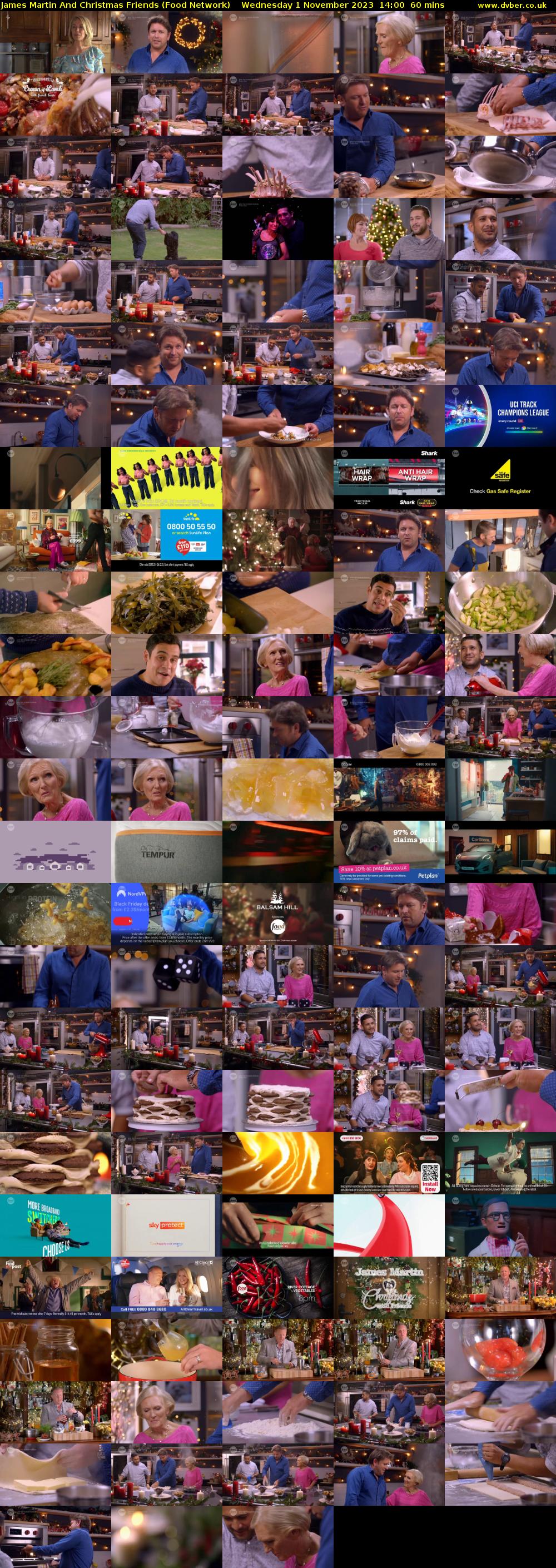 James Martin And Christmas Friends (Food Network) Wednesday 1 November 2023 14:00 - 15:00
